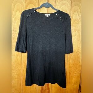 Burberry short sleeved top with button detail